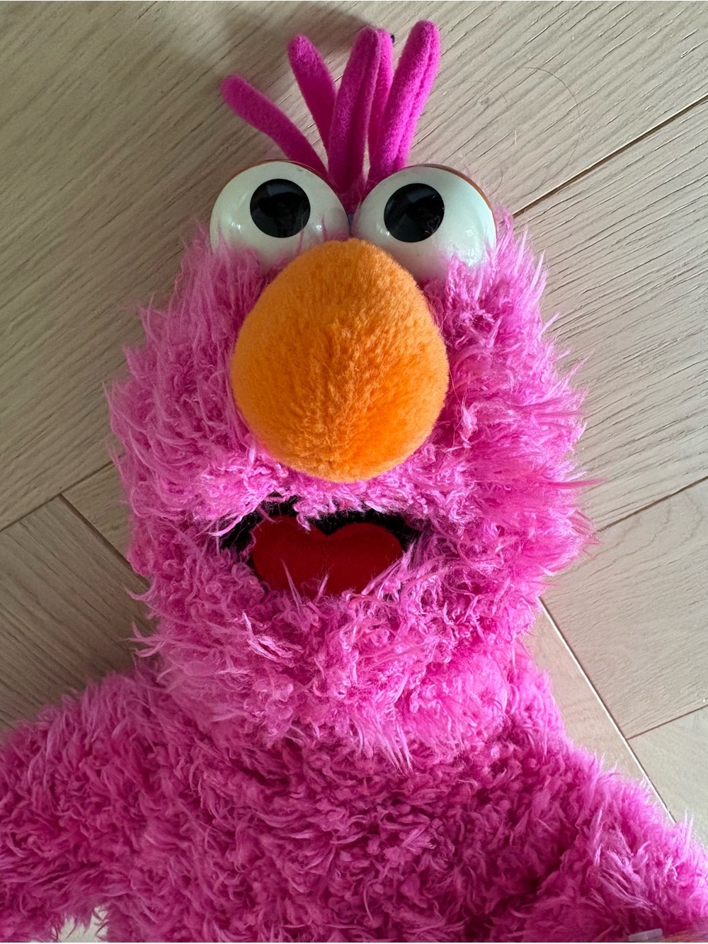 Sesame Place Plush Telly Monster Pink Fuzzy Sesame Place Exclusive Toy ~17” Tall - Picture 6 of 8